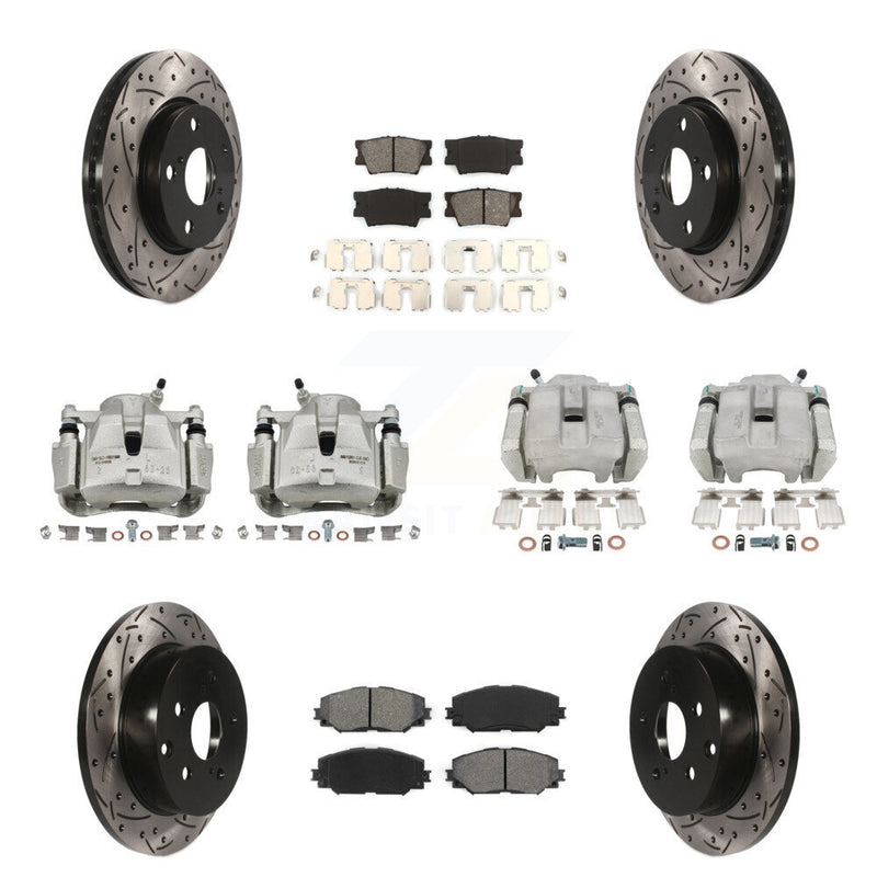 Transit Auto KCD-100220S Disc Brake Kit for 2012-2018 Toyota RAV4 - Front and Rear product image