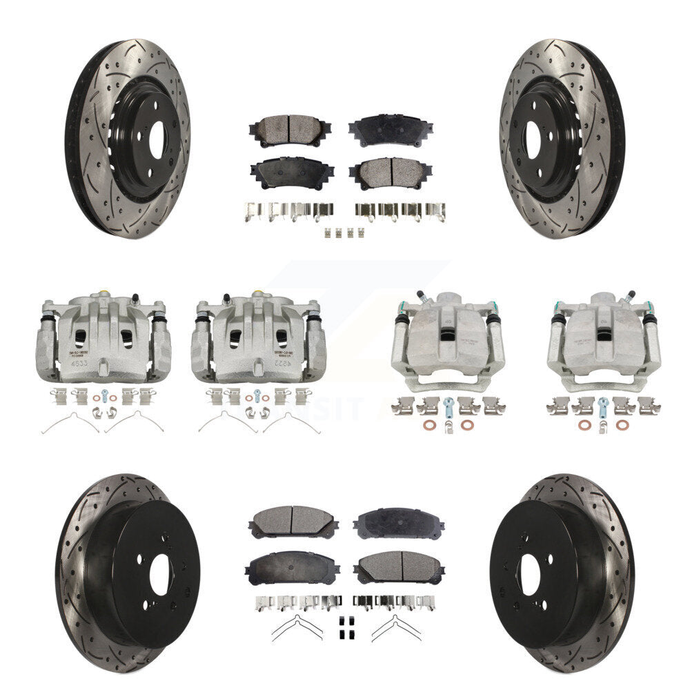 Transit Auto KCD-100221P Disc Brake Kit for 2012-2015 Lexus RX350, Lexus RX450h - Front and Rear product image