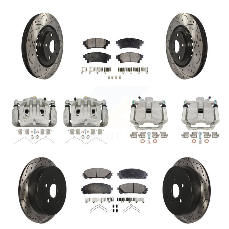 Transit Auto KCD-100221P Disc Brake Kit for 2012-2015 Lexus RX350, Lexus RX450h - Front and Rear product image