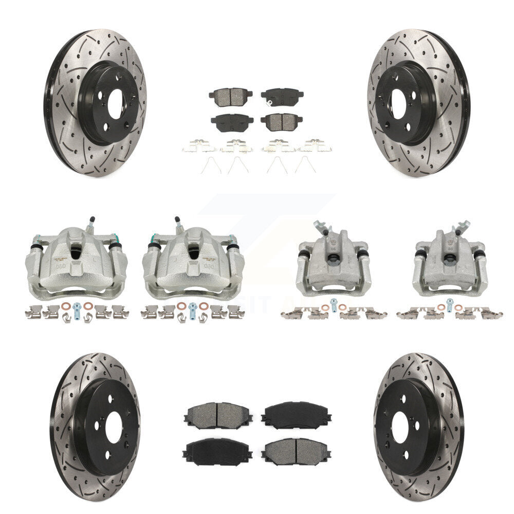 Transit Auto KCD-100221S Disc Brake Kit for 2009-2019 Toyota Corolla, Toyota Matrix, Pontiac Vibe - Front and Rear product image