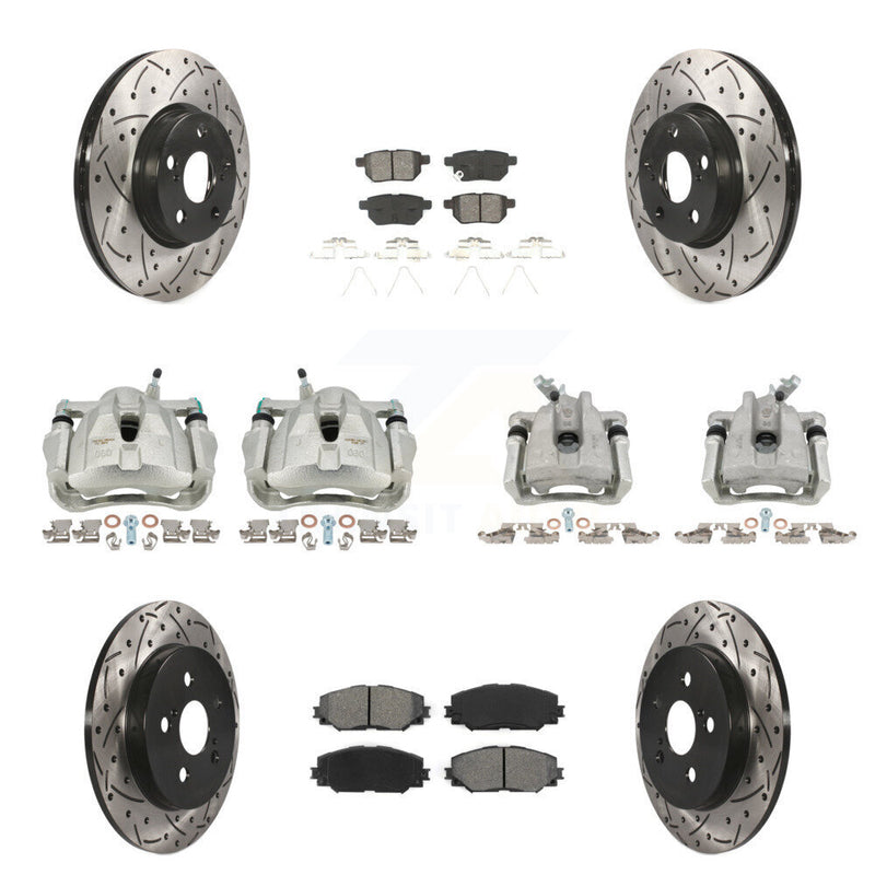 Transit Auto KCD-100221S Disc Brake Kit for 2009-2019 Toyota Corolla, Toyota Matrix, Pontiac Vibe - Front and Rear product image