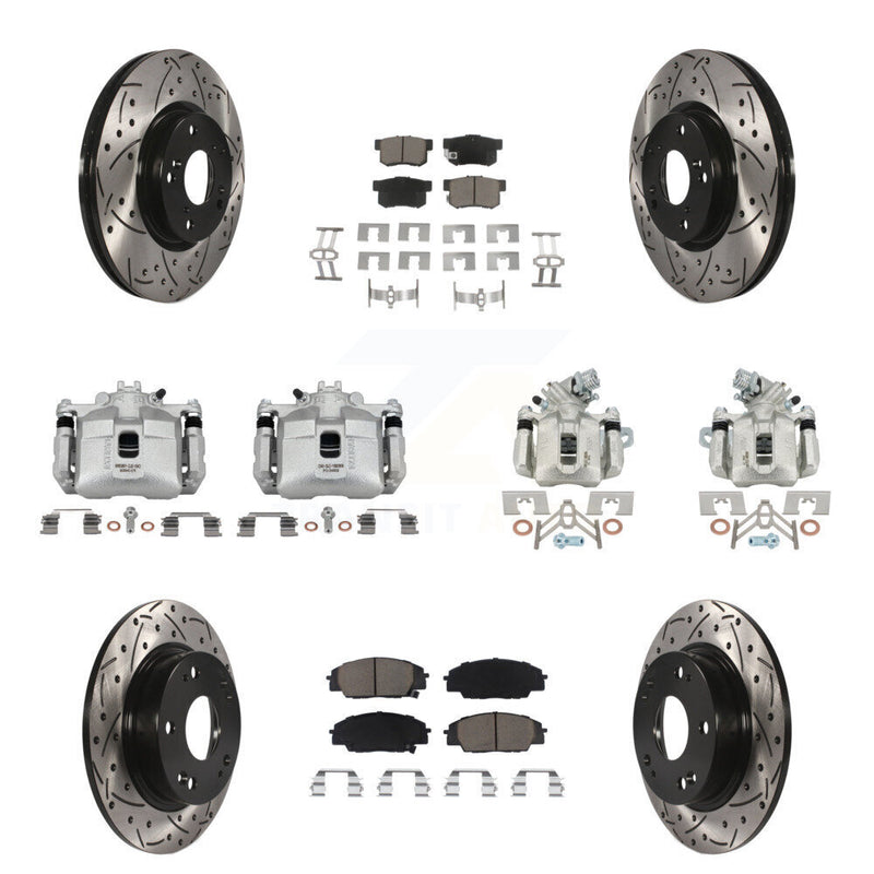 Transit Auto KCD-100222C Disc Brake Kit for 2006-2008 Honda Civic - Front and Rear product image
