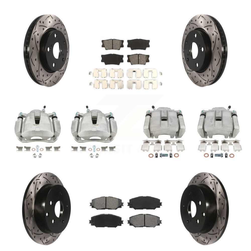 Transit Auto KCD-100222S Disc Brake Kit for 2013-2015 Toyota RAV4 - Front and Rear product image