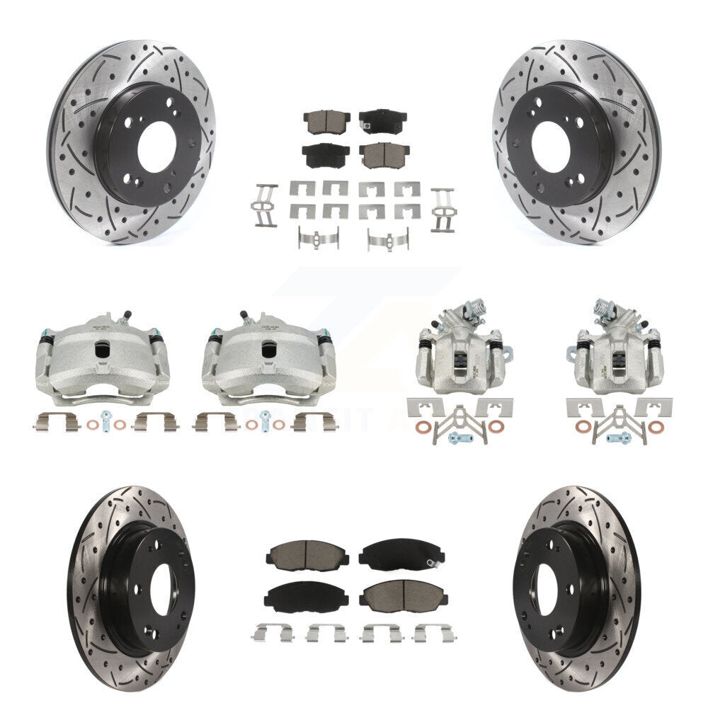Transit Auto KCD-100223C Disc Brake Kit for 2006-2011 Honda Civic - Front and Rear product image