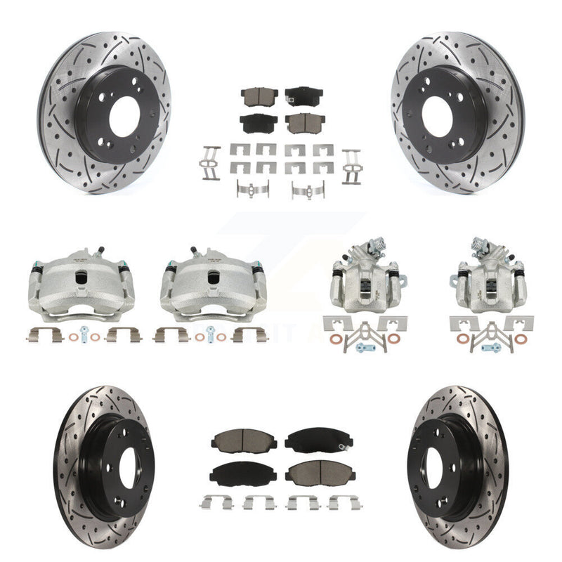 Transit Auto KCD-100223C Disc Brake Kit for 2006-2011 Honda Civic - Front and Rear product image