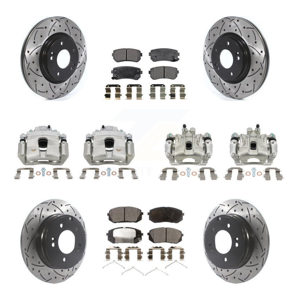 Transit Auto KCD-100223T Disc Brake Kit for 2015-2016 Hyundai Sonata - Front and Rear product image