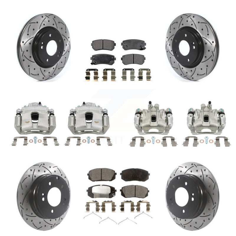 Transit Auto KCD-100223T Disc Brake Kit for 2015-2016 Hyundai Sonata - Front and Rear product image