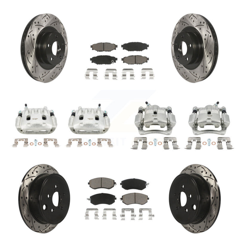 Transit Auto KCD-100224C Disc Brake Kit for 2011-2014 Subaru Impreza, Subaru Forester - Front and Rear product image