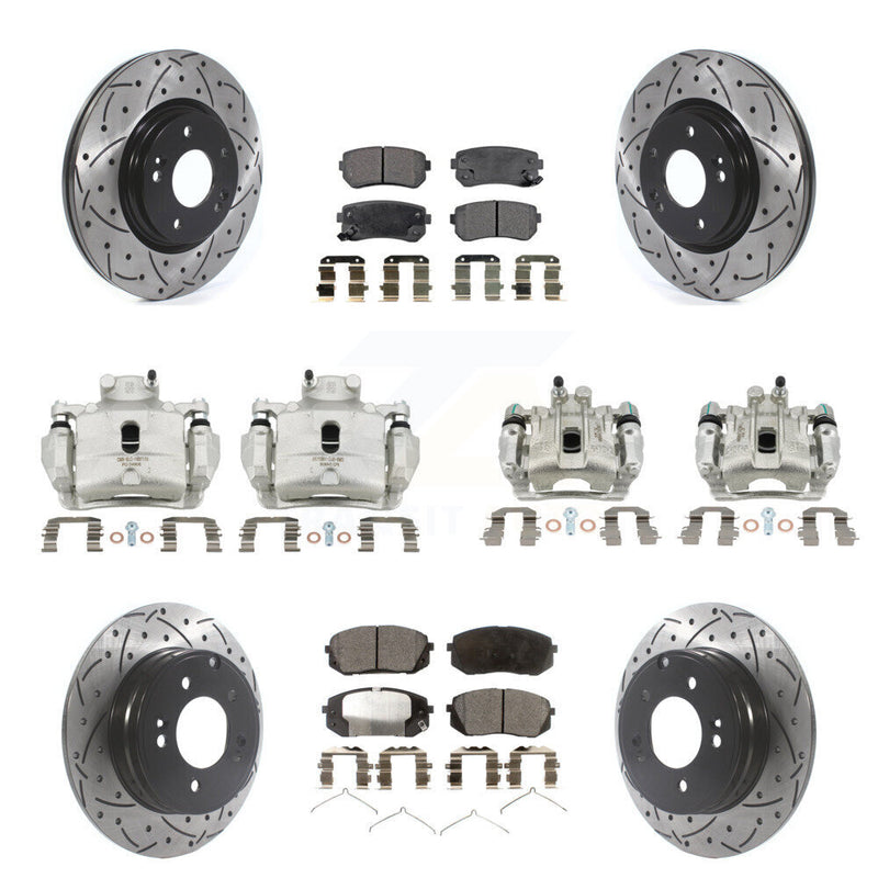 Transit Auto KCD-100224T Disc Brake Kit for 2016 Hyundai Sonata - Front and Rear product image