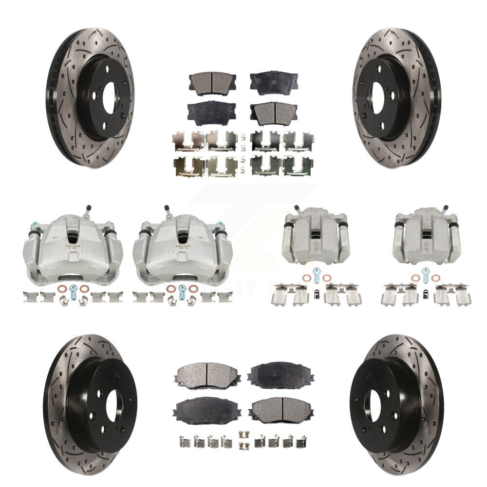 Transit Auto KCD-100225P Disc Brake Kit for 2006-2012 Toyota RAV4 - Front and Rear product image