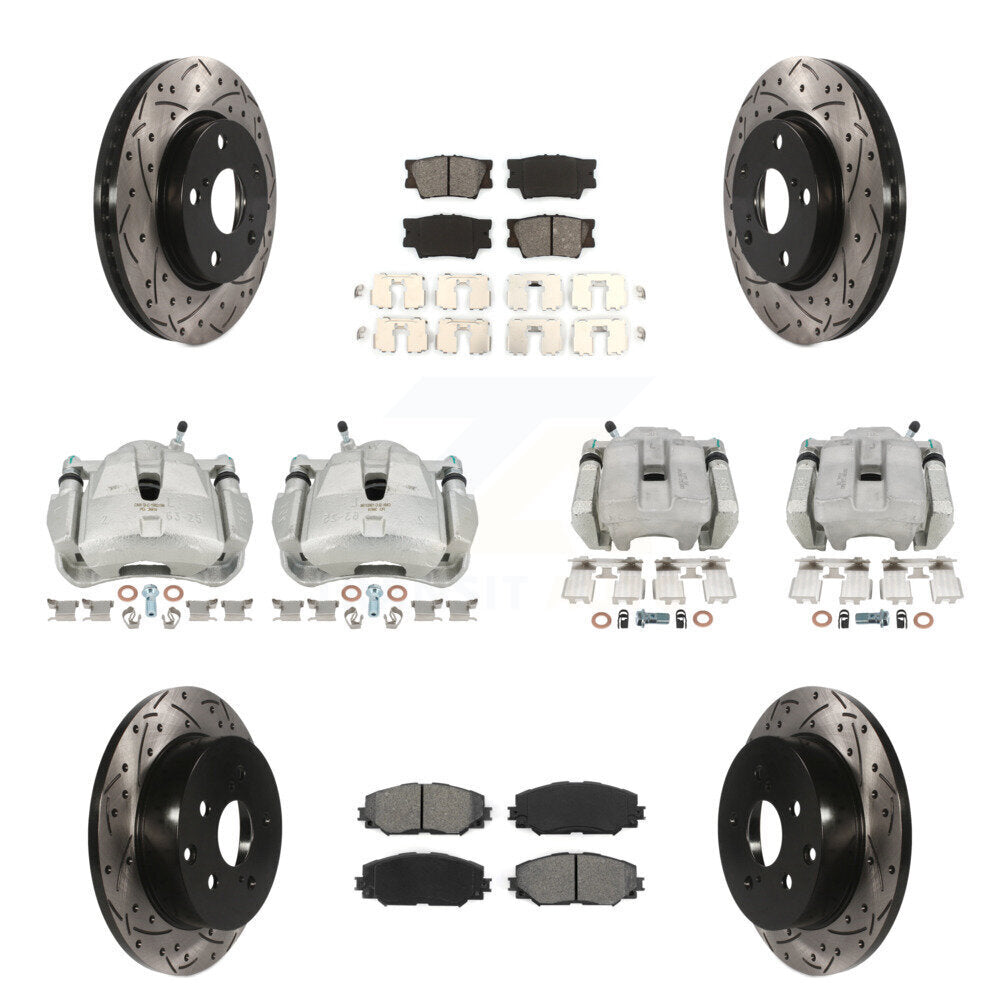 Transit Auto KCD-100225S Disc Brake Kit for 2014-2015 Toyota RAV4 - Front and Rear product image