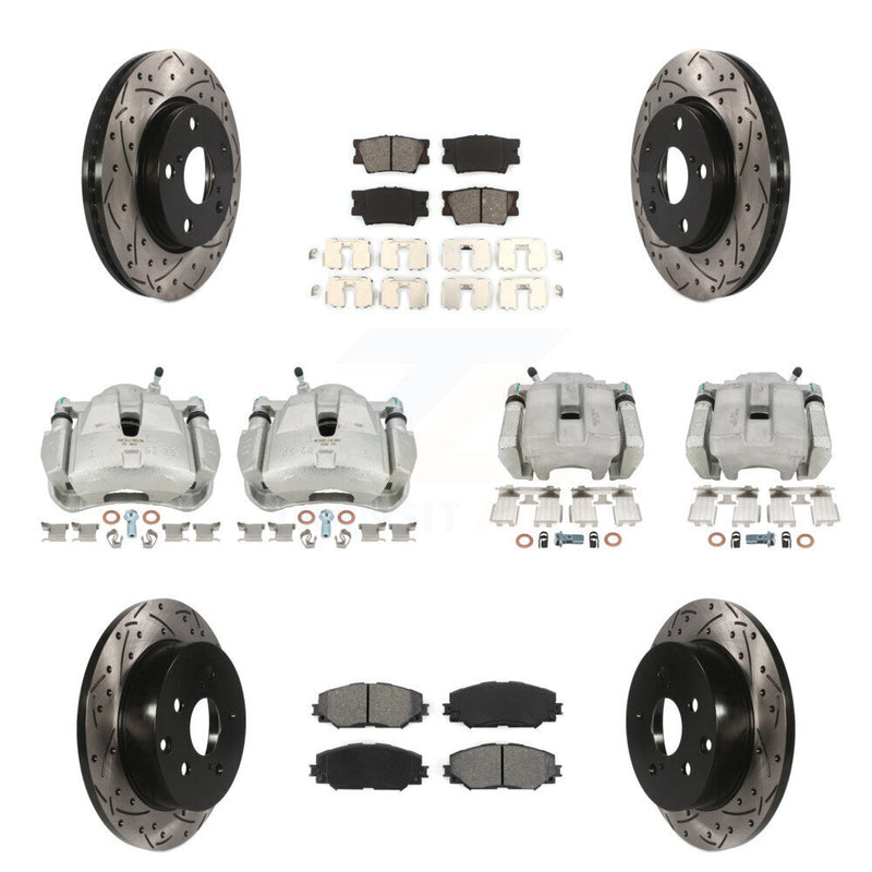 Transit Auto KCD-100225S Disc Brake Kit for 2014-2015 Toyota RAV4 - Front and Rear product image