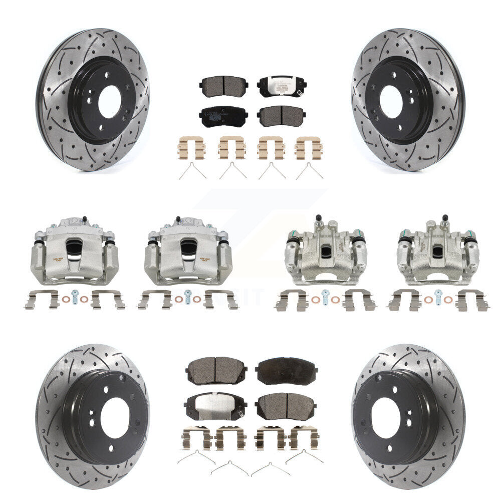 Transit Auto KCD-100225T Disc Brake Kit for 2016-2019 Kia Optima - Front and Rear product image