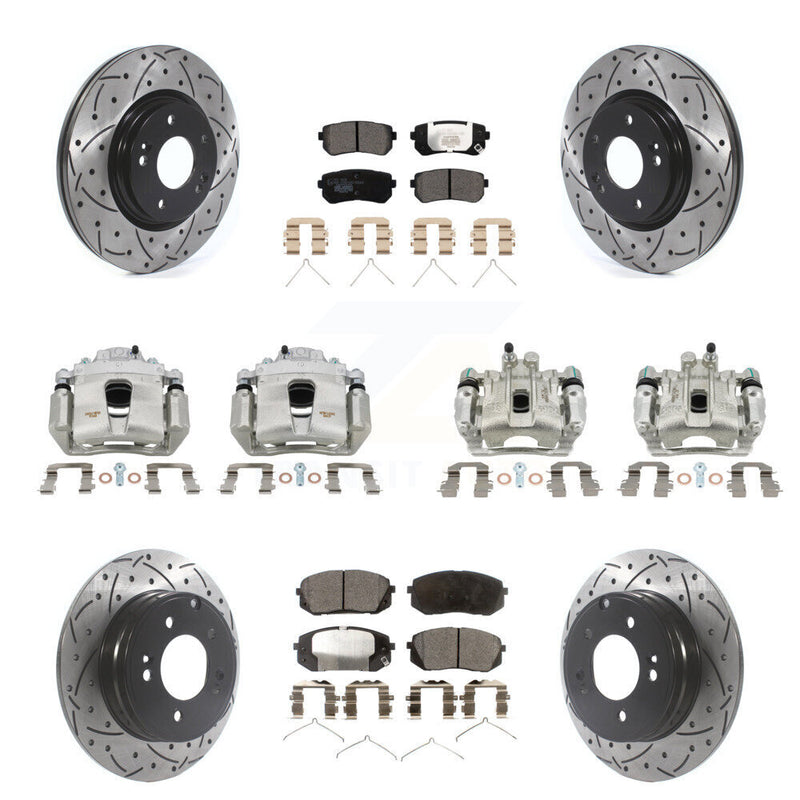 Transit Auto KCD-100225T Disc Brake Kit for 2016-2019 Kia Optima - Front and Rear product image