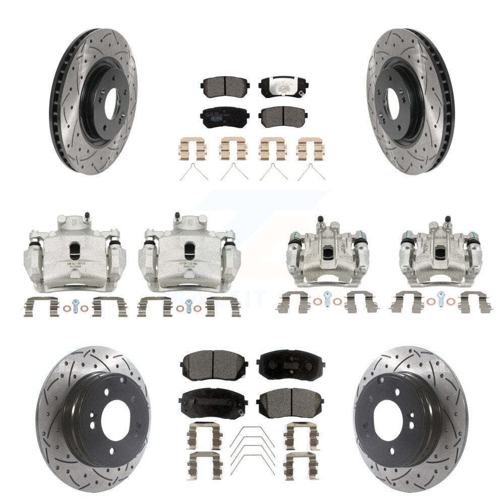 Transit Auto KCD-100226T Disc Brake Kit for 2016-2019 Kia Optima - Front and Rear product image