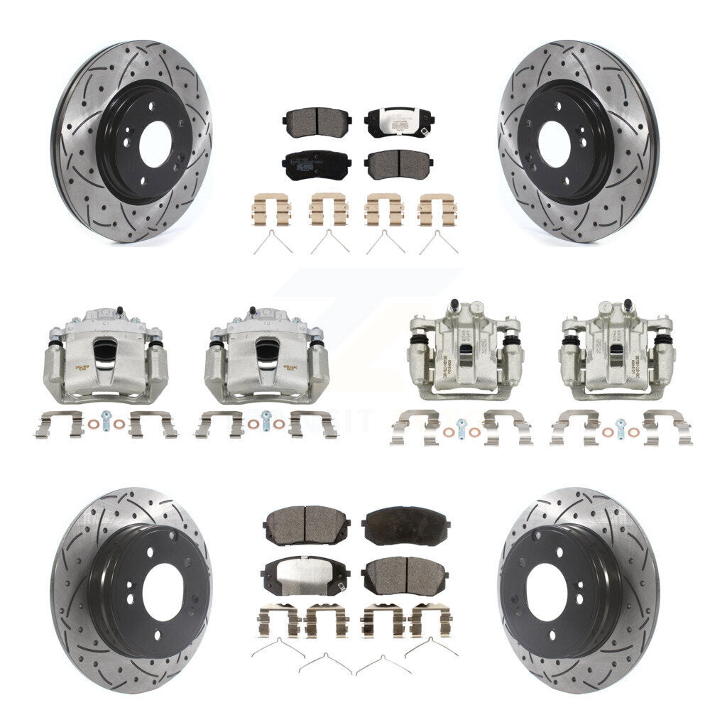 Transit Auto KCD-100227T Disc Brake Kit for 2017-2019 Kia Optima - Front and Rear product image