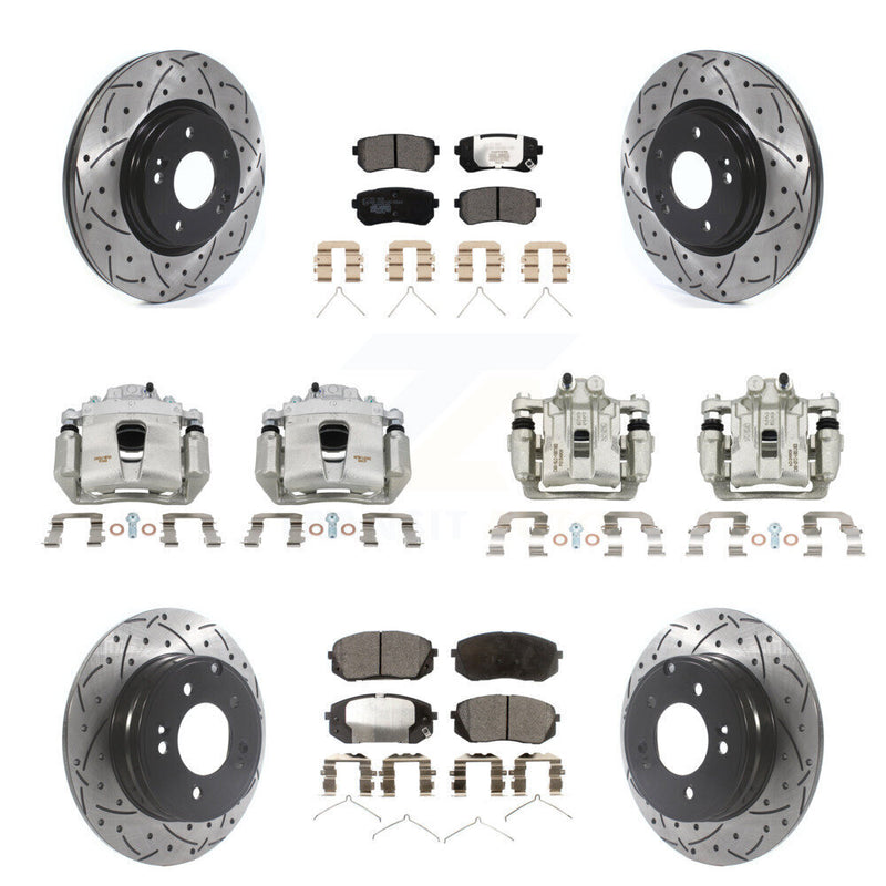 Transit Auto KCD-100227T Disc Brake Kit for 2017-2019 Kia Optima - Front and Rear product image