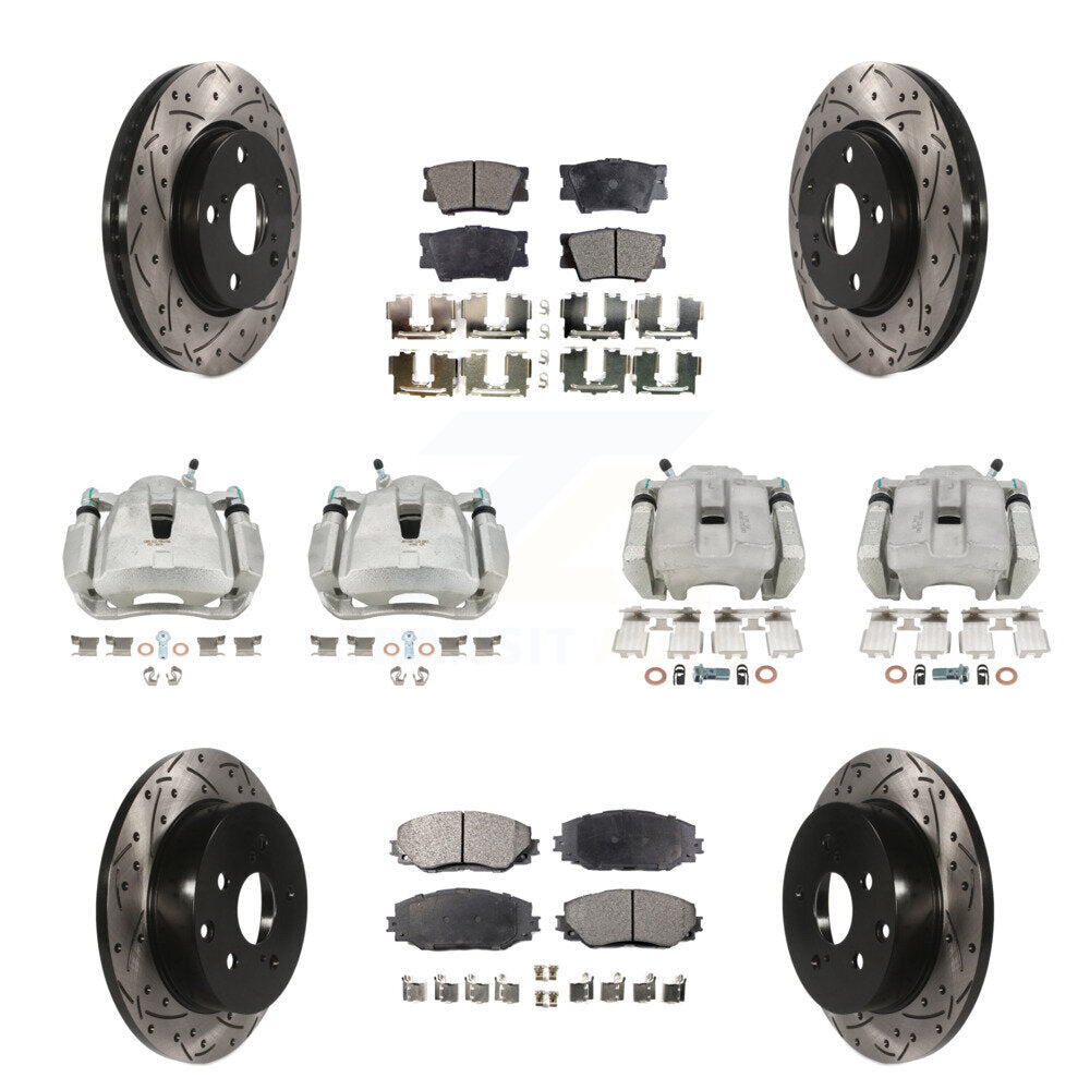 Transit Auto KCD-100228P Disc Brake Kit for 2013-2015 Toyota RAV4 - Front and Rear product image