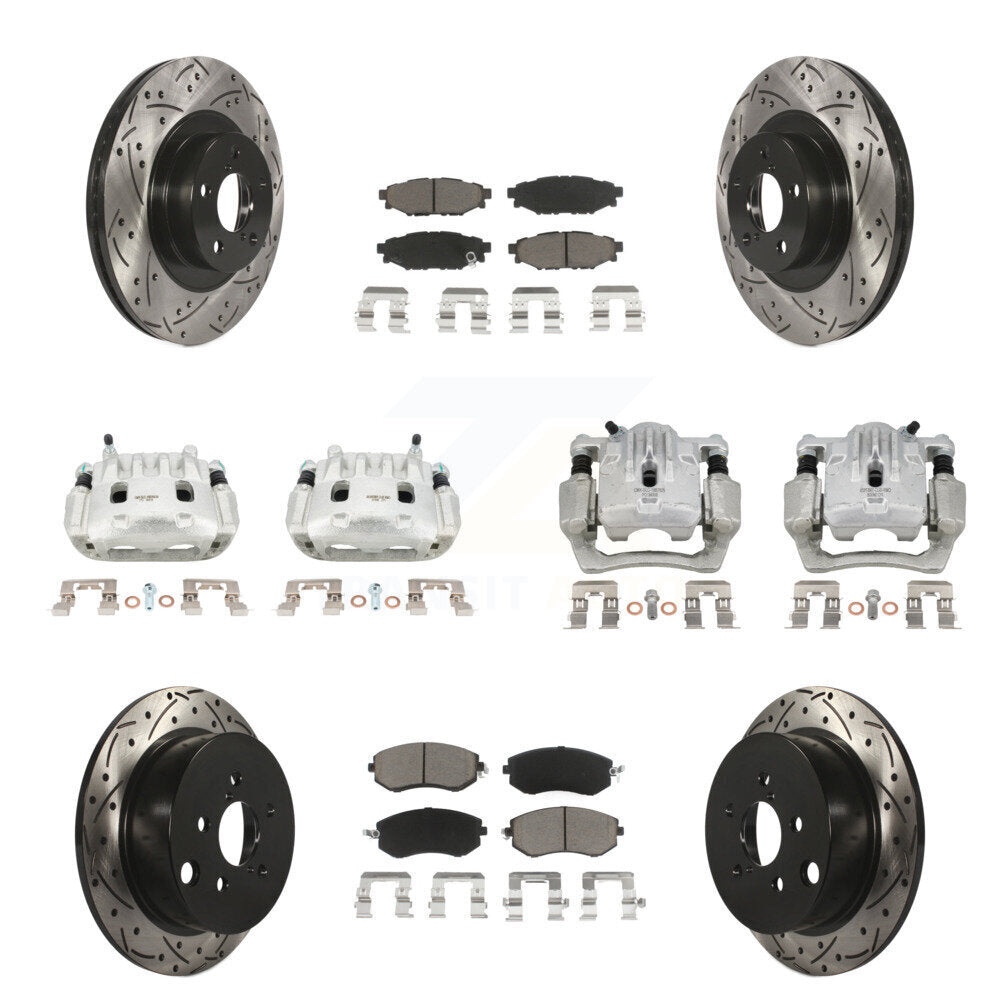 Transit Auto KCD-100229C Disc Brake Kit for 2013-2018 Subaru Crosstrek, Subaru Forester, Subaru XV Crosstrek - Front and Rear product image