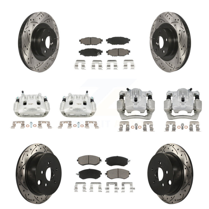 Transit Auto KCD-100229C Disc Brake Kit for 2013-2018 Subaru Crosstrek, Subaru Forester, Subaru XV Crosstrek - Front and Rear product image