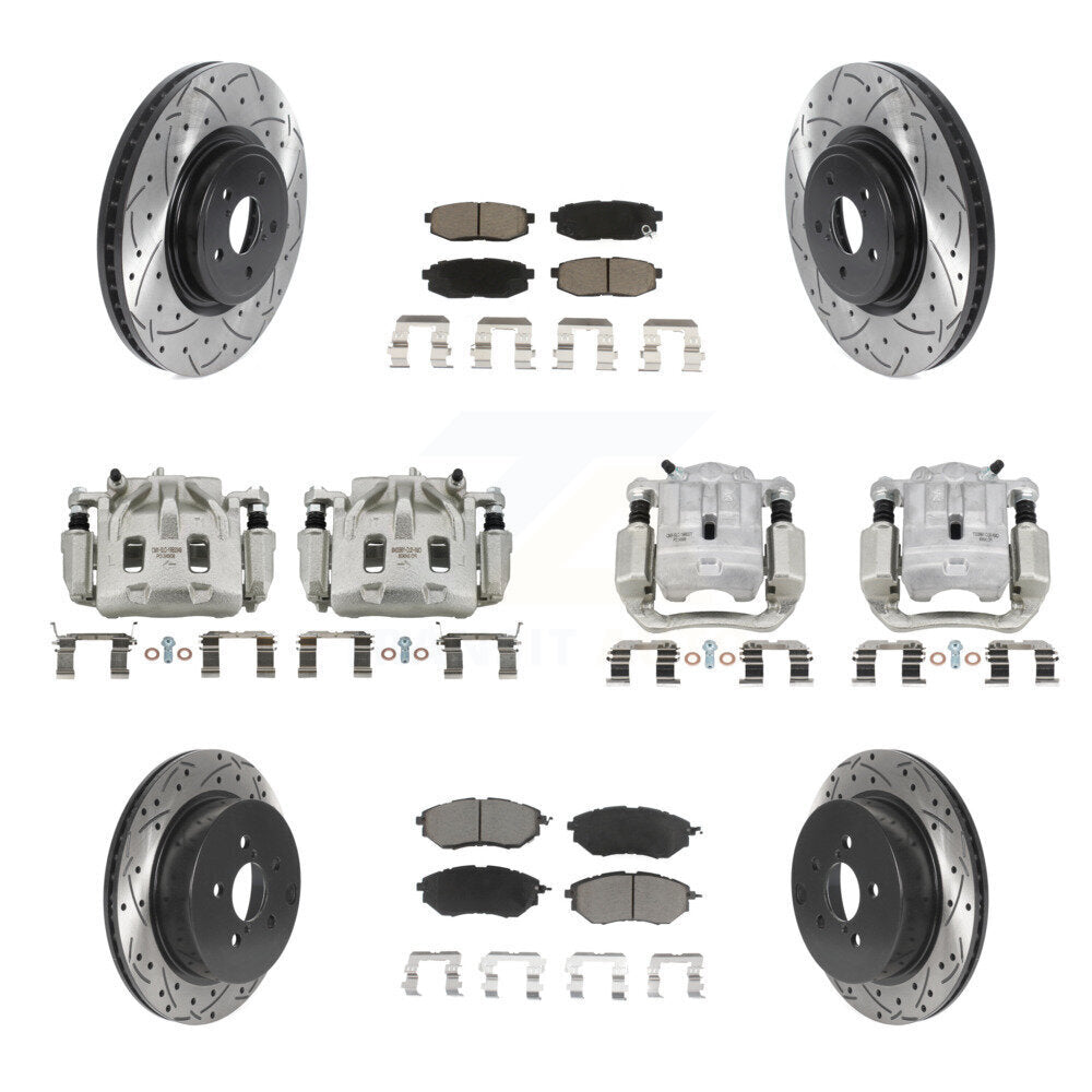Transit Auto KCD-100230C Disc Brake Kit for 2014-2018 Subaru Forester - Front and Rear product image
