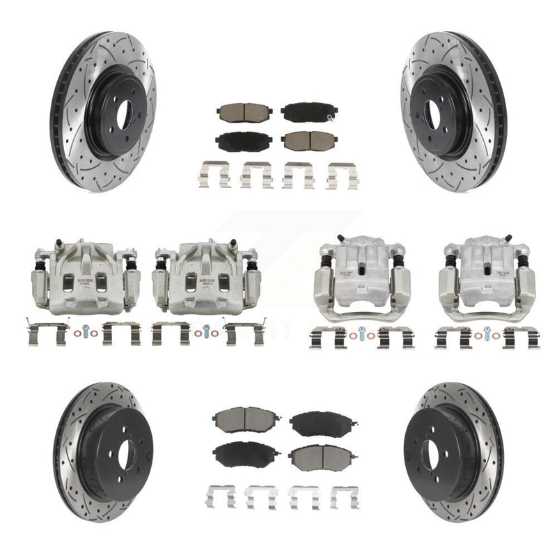 Transit Auto KCD-100230C Disc Brake Kit for 2014-2018 Subaru Forester - Front and Rear product image