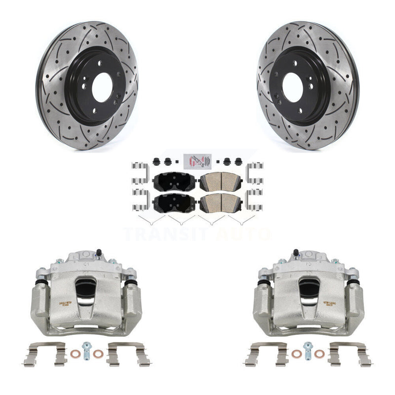 Transit Auto KCD-100230N Disc Brake Kit for 2015-2022 Kia Optima, Hyundai Kona Electric, Kia Niro EV & more - Front product image