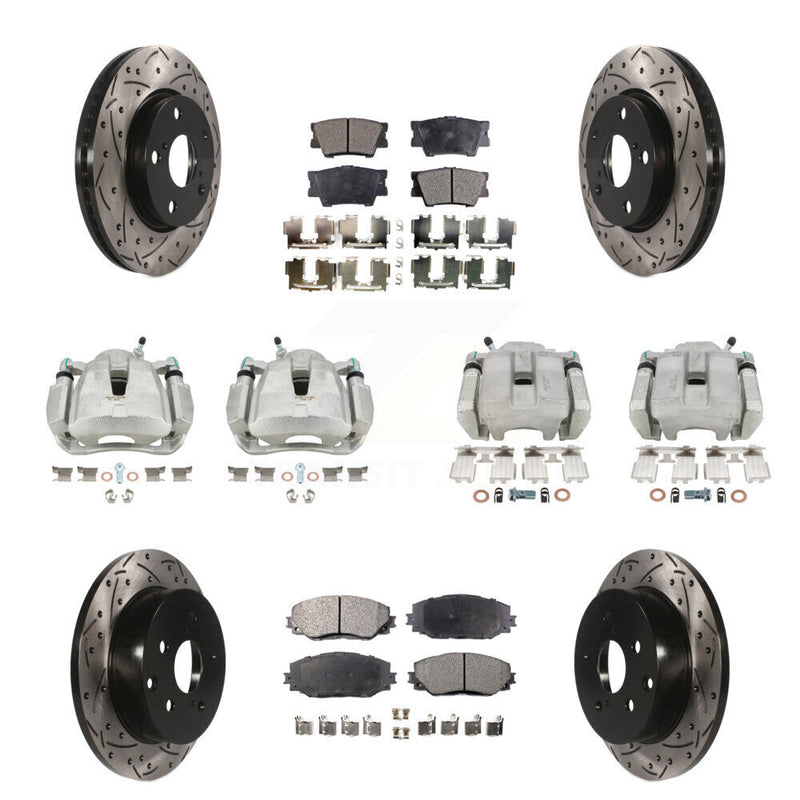 Transit Auto KCD-100230P Disc Brake Kit for 2014-2015 Toyota RAV4 - Front and Rear product image