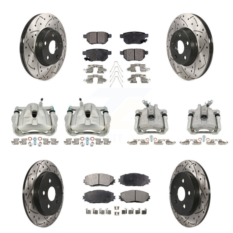 Transit Auto KCD-100231T Disc Brake Kit for 2009-2019 Toyota Corolla, Toyota Matrix, Pontiac Vibe - Front and Rear product image