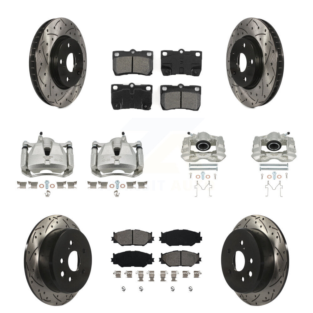 Transit Auto KCD-100232S Disc Brake Kit for 2006-2009 Lexus IS250 - Front and Rear product image