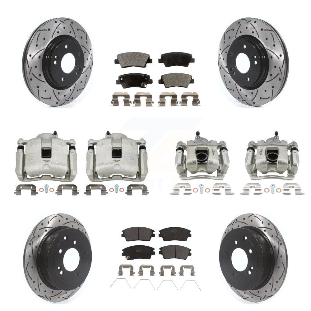 Transit Auto KCD-100232T Disc Brake Kit for 2016-2021 Hyundai Tucson, Kia Sportage - Front and Rear product image