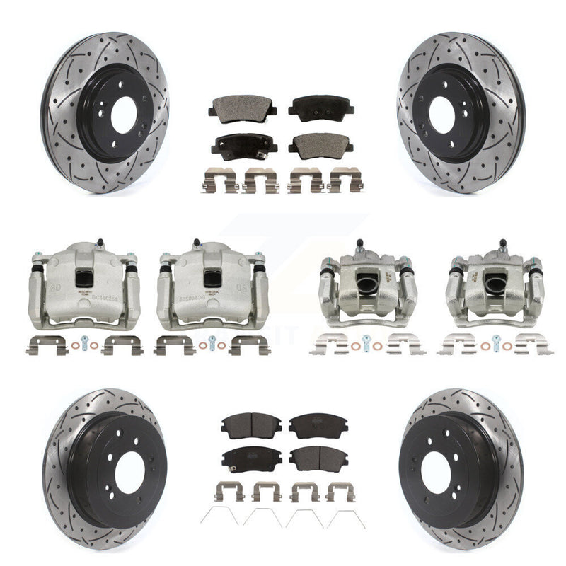 Transit Auto KCD-100232T Disc Brake Kit for 2016-2021 Hyundai Tucson, Kia Sportage - Front and Rear product image