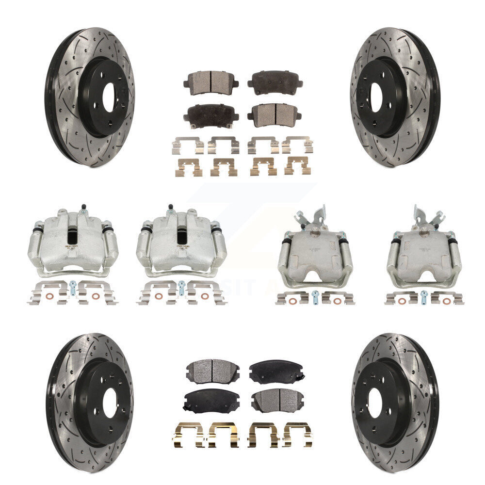 Transit Auto KCD-100234P Disc Brake Kit for 2013-2020 Chevrolet Impala, Chevrolet Malibu - Front and Rear product image