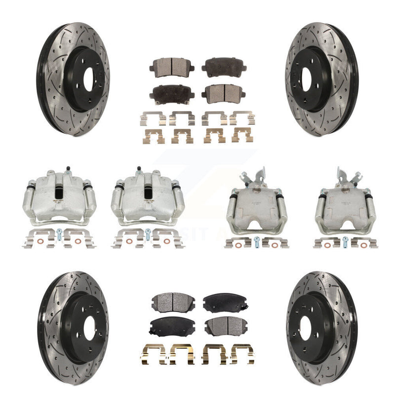 Transit Auto KCD-100234P Disc Brake Kit for 2013-2020 Chevrolet Impala, Chevrolet Malibu - Front and Rear product image