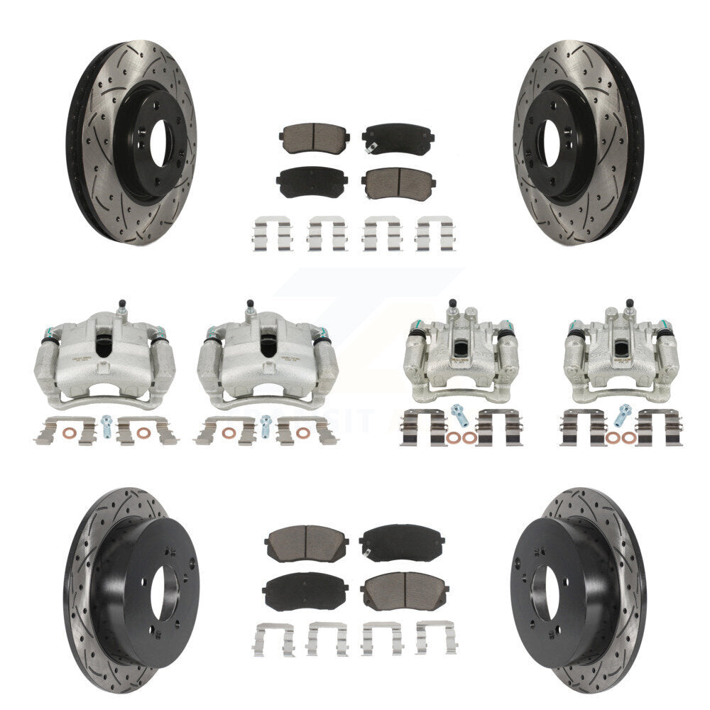 Transit Auto KCD-100235C Disc Brake Kit for 2010-2016 Kia Sportage, Hyundai Tucson - Front and Rear product image
