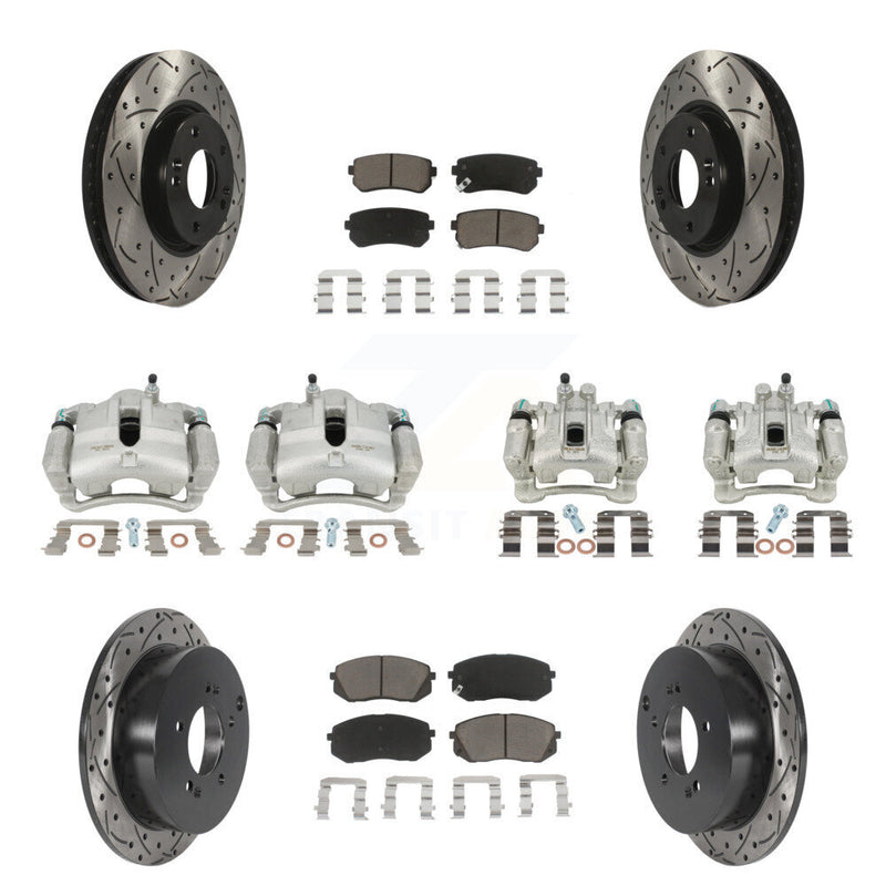 Transit Auto KCD-100235C Disc Brake Kit for 2010-2016 Kia Sportage, Hyundai Tucson - Front and Rear product image