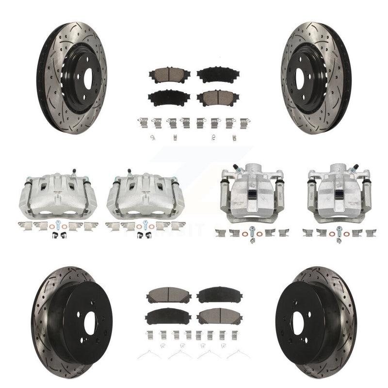 Transit Auto KCD-100236C Disc Brake Kit for 2010-2012 Toyota Sienna, Lexus RX350 - Front and Rear product image