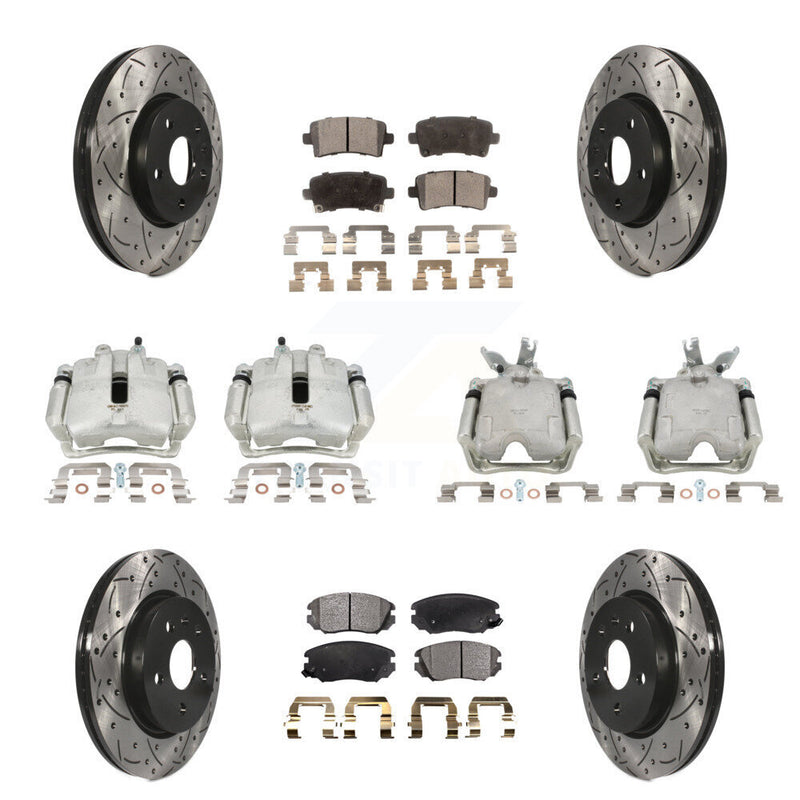 Transit Auto KCD-100236P Disc Brake Kit for 2014-2015 Chevrolet Malibu - Front and Rear product image