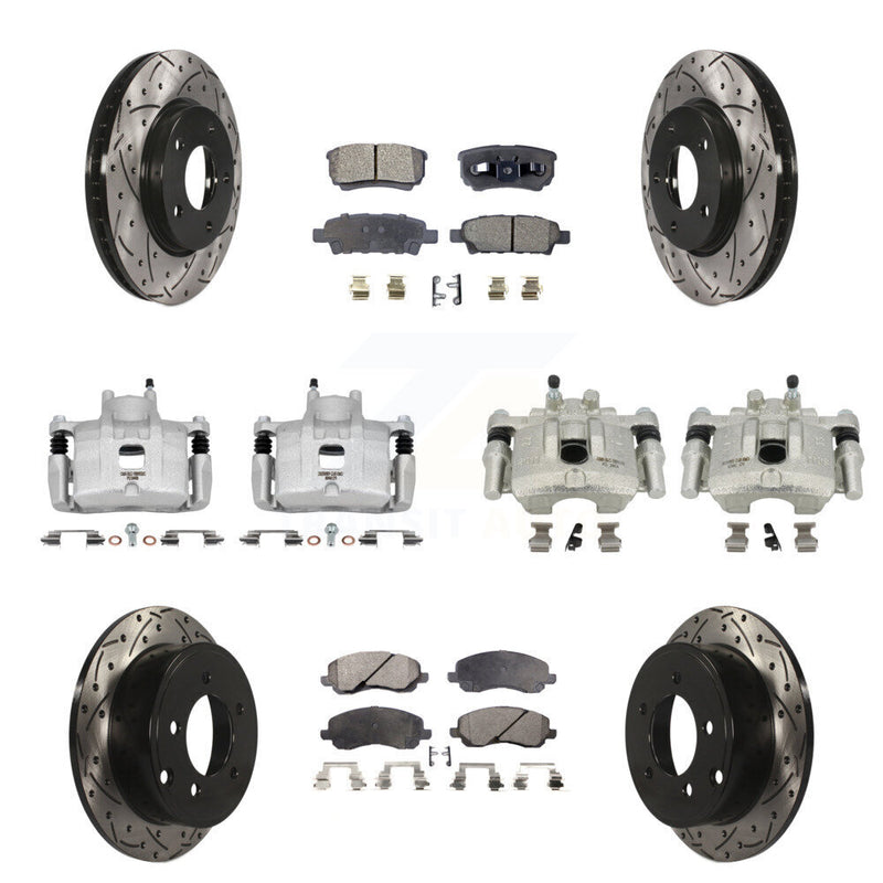 Transit Auto KCD-100236T Disc Brake Kit for 2008-2016 Mitsubishi Lancer - Front and Rear product image