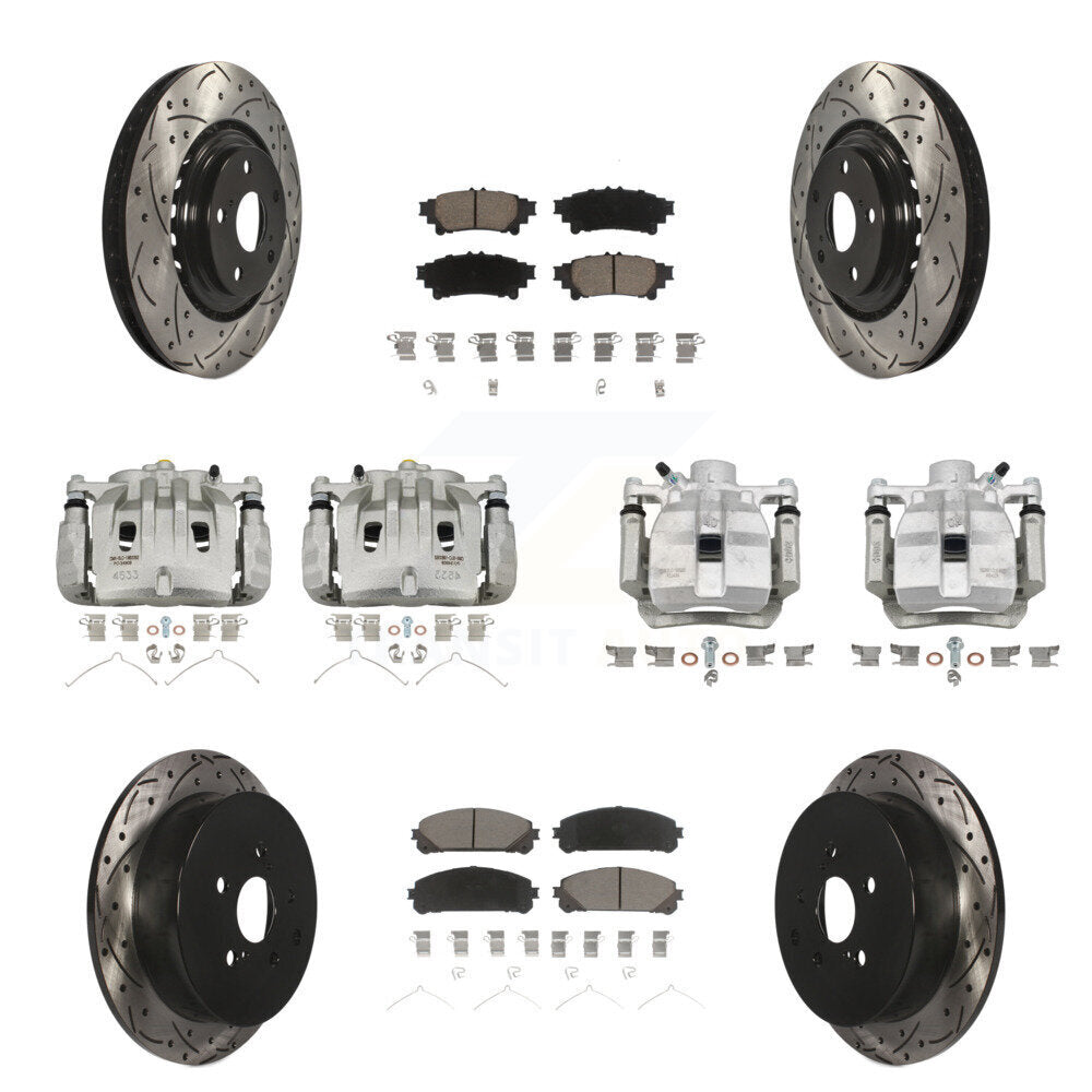 Transit Auto KCD-100237C Disc Brake Kit for 2010-2012 Lexus RX450h, Lexus RX350 - Front and Rear product image