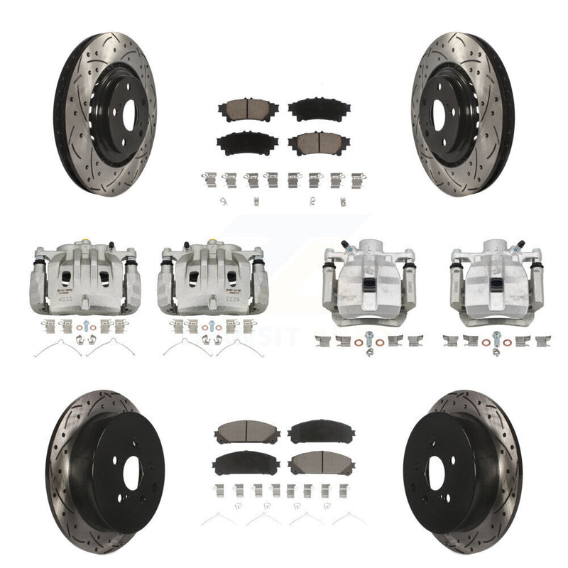 Transit Auto KCD-100237C Disc Brake Kit for 2010-2012 Lexus RX450h, Lexus RX350 - Front and Rear product image