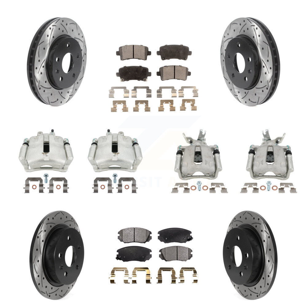Transit Auto KCD-100237P Disc Brake Kit for 2014-2016 Chevrolet Malibu Limited, Chevrolet Malibu - Front and Rear product image