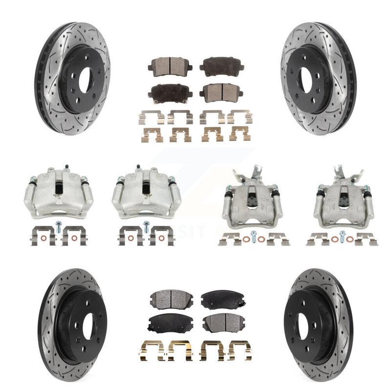 Transit Auto KCD-100237P Disc Brake Kit for 2014-2016 Chevrolet Malibu Limited, Chevrolet Malibu - Front and Rear product image