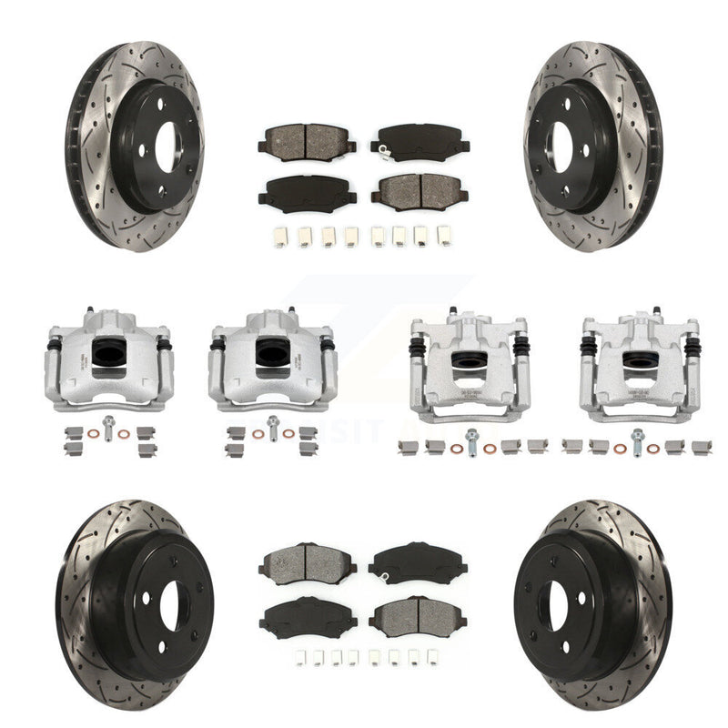 Transit Auto KCD-100237S Disc Brake Kit for 2007-2016 Jeep Wrangler - Front and Rear product image