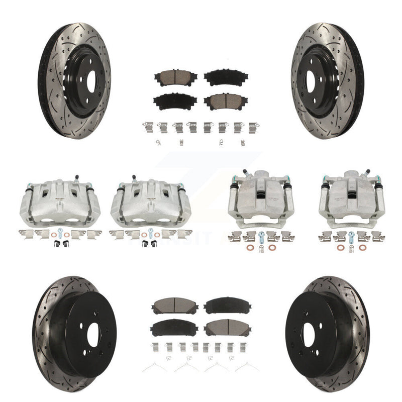 Transit Auto KCD-100238C Disc Brake Kit for 2013-2020 Toyota Highlander, Lexus RX350, Toyota Sienna - Front and Rear product image