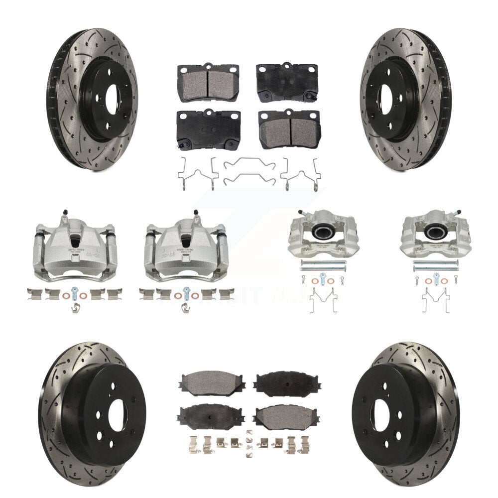 Transit Auto KCD-100238P Disc Brake Kit for 2006-2009 Lexus IS250 - Front and Rear product image