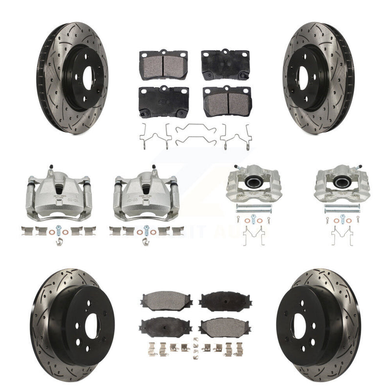 Transit Auto KCD-100238P Disc Brake Kit for 2006-2009 Lexus IS250 - Front and Rear product image