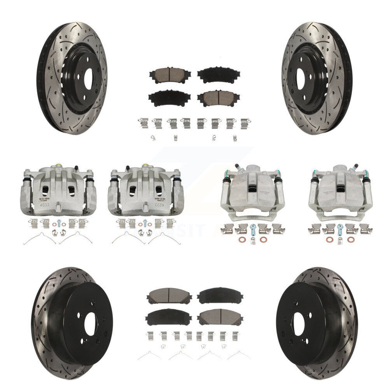 Transit Auto KCD-100239C Disc Brake Kit for 2012-2015 Lexus RX350, Lexus RX450h - Front and Rear product image