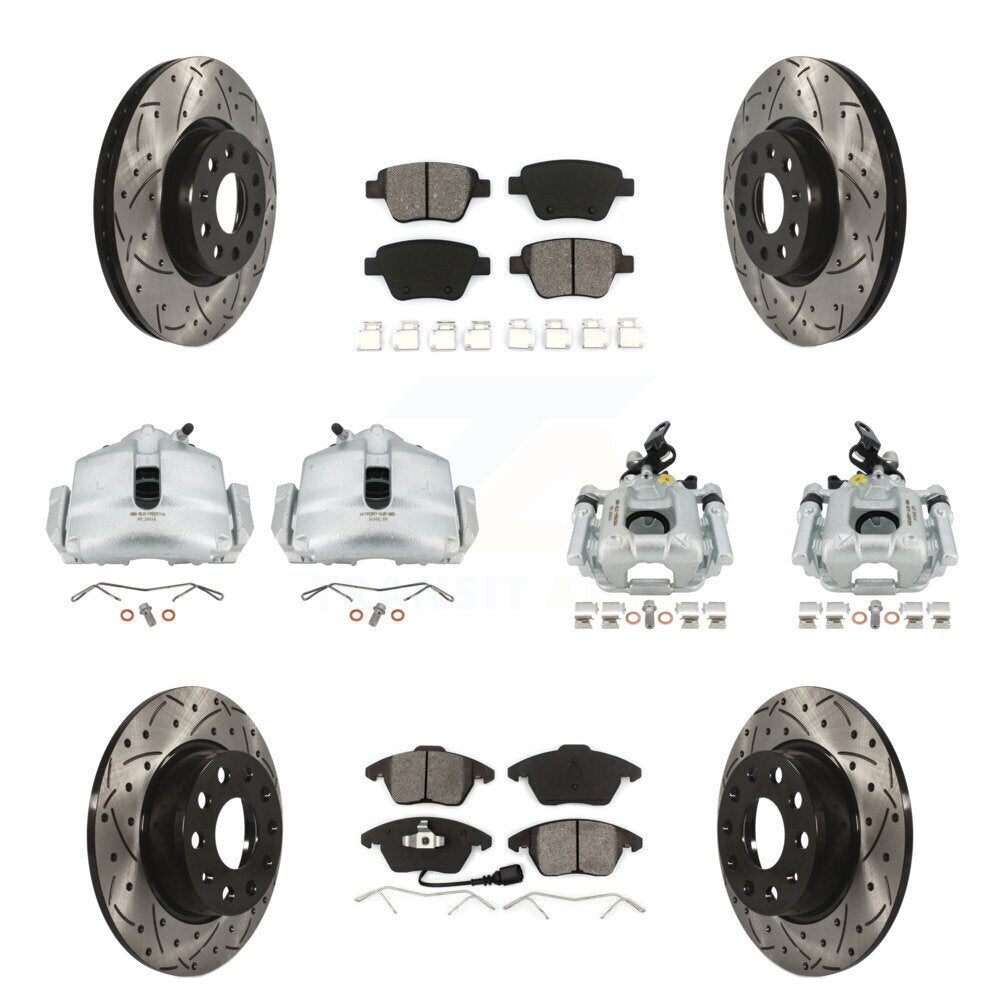 Transit Auto KCD-100239S Disc Brake Kit for 2012-2014 Volkswagen GTI - Front and Rear product image