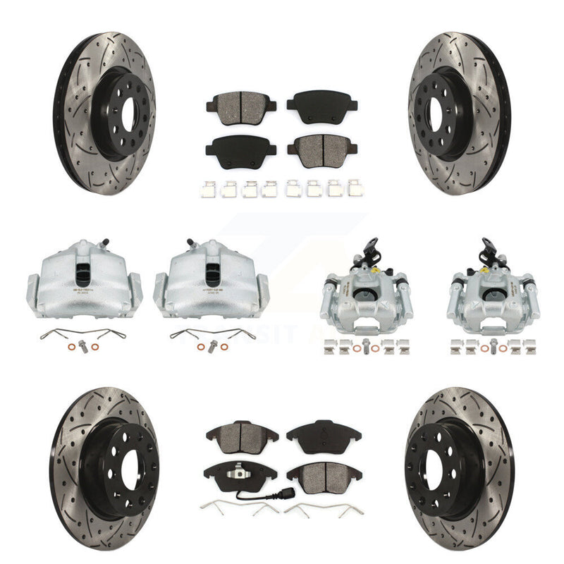 Transit Auto KCD-100239S Disc Brake Kit for 2012-2014 Volkswagen GTI - Front and Rear product image